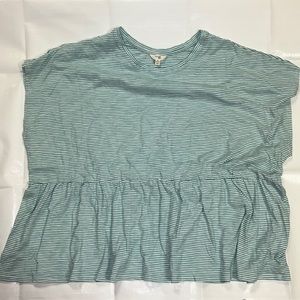 Terra & Sky Striped Babydoll Top